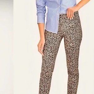 J Crew Pant Trouser Winnie Leopard Print 00